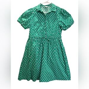 J. Crew Green Floral Dress